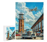 Jigsaw Puzzles for Adults500 PCS Vintage Airplane And Car Puzzle for Adults DIY Toys Staycation Kill Time Fun at Home Activities, 500 PCS