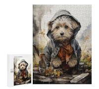 Jigsaw Puzzles for Adults500 PCS Wizard Dog Puzzle for Adults DIY Toys Staycation Kill Time Fun at Home Activities, 500 PCS