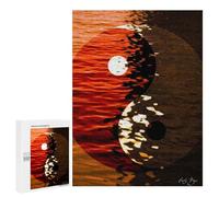 Jigsaw Puzzles for Adults500 PCS Yin Yang Friendship Puzzle for Adults Fun Games Wall Decoration Deal As Gifts for The Whole Family 500 PCS