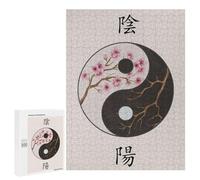 Jigsaw Puzzles for Adults500 PCS Yin Yang Summer Winter Adult Jigsaw Puzzle Family Games Difficult Challenge Fun Activities at Home 500 PCS