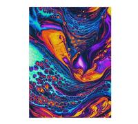 Jigsaw Puzzles for Adults52x38cm/1000pcs Abstract Fluid Art Composition Adult Jigsaw Puzzle Toy Wall Decor Staycation Kill Time Unique Birthday And Xmas Gifts 52x38cm/1000pcs