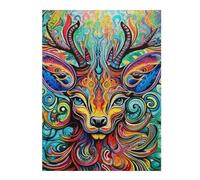 Jigsaw Puzzles for Adults52x38cm/1000pcs Colorful Deer Portrait-24 Adult Jigsaw Puzzle Toy Wall Decor Staycation Kill Time Unique Birthday And Xmas Gifts 52x38cm/1000pcs