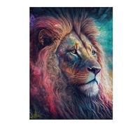 Jigsaw Puzzles for Adults52x38cm/1000pcs Colorful Lion Portrait -9 Adult Puzzles DIY Toys Birthday Present Unique Birthday And Xmas Gifts 52x38cm/1000pcs