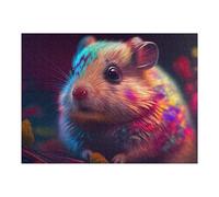 Jigsaw Puzzles for Adults52x38cm/1000pcs Colorful Mouse Artwork Jigsaws for Adults Toy Wall Decor Staycation Kill Time Fun Activities at Home 52x38cm/1000pcs