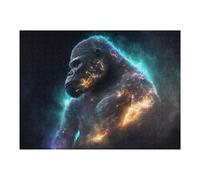 Jigsaw Puzzles for Adults52x38cm/1000pcs Galactic Gorilla Cosmic Majesty Teenagers Puzzles Brain Teaser Game Wall Art Christmas Birthday Gifts 52x38cm/1000pcs