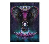 Jigsaw Puzzles for Adults52x38cm/1000pcs Serpent's Eye Lotus Teenagers Puzzles Brain Teaser Game Wall Art Christmas Birthday Gifts 52x38cm/1000pcs