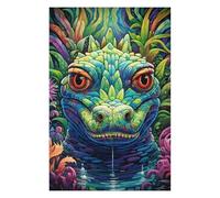 Jigsaw Puzzles for Adults75x50cm/1000pcs Colorful Lizard Portrait-3 Jigsaws for Adults Toy Wall Decor Staycation Kill Time Fun Activities at Home 75x50cm/1000pcs