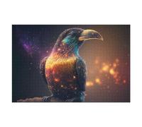 Jigsaw Puzzles for Adults75x50cm/1000pcs Enchanted Cosmic Bird Jigsaws for Adults Fun Games Birthday Present Christmas Birthday Gifts 75x50cm/1000pcs