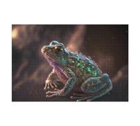 Jigsaw Puzzles for Adults75x50cm/1000pcs Glowing Cosmic Frog Jigsaws for Adults Fun Games Birthday Present Christmas Birthday Gifts 75x50cm/1000pcs