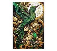 Jigsaw Puzzles for Adults75x50cm/1000pcs Green Hummingbird with Moon Jigsaws for Adults Toy Wall Decor Staycation Kill Time Fun Activities at Home 75x50cm/1000pcs