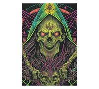 Jigsaw Puzzles for Adults75x50cm/1000pcs Neon Reaper Artwork Adult Jigsaw Puzzle Toy Wall Decor Staycation Kill Time Unique Birthday And Xmas Gifts 75x50cm/1000pcs