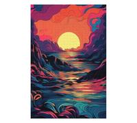Jigsaw Puzzles for Adults75x50cm/1000pcs Ocean Sunset Waves-3 Jigsaws for Adults Toy Wall Decor Staycation Kill Time Fun Activities at Home 75x50cm/1000pcs