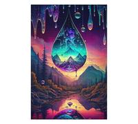 Jigsaw Puzzles for Adults75x50cm/1000pcs Raindrop Reflections A Dreamy Landscape Puzzle for Adults Family Games Analysis And Logic Stress Reduction Gifts 75x50cm/1000pcs