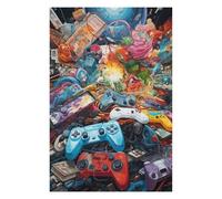 Jigsaw Puzzles for Adults75x50cm/1000pcs Video Game Controllers A Visual Symphony -1 Teenagers Puzzles Brain Teaser Game Wall Art Christmas Birthday Gifts 75x50cm/1000pcs