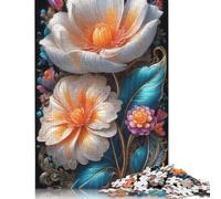 Jigsaw Puzzles for Kids, 500 Piece Jigsaw Puzzles for Art Flowers 18 Year Old Gifts Birthday, Gifts for Her 500pcs (52x38cm)
