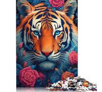 Jigsaw Puzzles for Kids, 500 Piece Jigsaw Puzzles for Beautiful Tiger 18 Year Old Gifts Birthday, Gifts for Her 500pcs (52x38cm)
