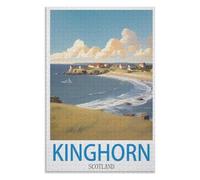 Jigsaw Puzzles for Kids 8+ and Adults，Kinghorn Scotland，Adults 1000 Piece Jigsaw Puzzle- Christmas，75x50，wooden puzzle ，AA-1492