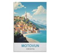 Jigsaw Puzzles for Kids 8+ and Adults，Motovun Croatia，Adults 1000 Piece Jigsaw Puzzle- Christmas，70x50，paper puzzle，AA-1092