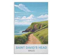 Jigsaw Puzzles for Kids 8+ and Adults,Saint David's Head Wales ,Adults 1000 Piece Jigsaw Puzzle- Christmas,52x38,paper puzzle ,AA-1192