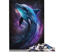 Jigsaw Puzzles For Kids Galaxy Dolphin 1000 Pieces Jigsaw Puzzles Cardboard Puzzle for Adults And Kids Age 12 Years Up Unique Challenge Game (Size 38x26cm)