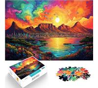 Jigsaw Puzzles for Puzzle Color South Africa Cape Town 1000 Piece Jigsaw Puzzle Game wooden puzzle Decompressing Intellectual Educational Toy 1000pcs(50x75cm)