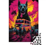Jigsaw Puzzles for Teenager 1000 Piece Dog Next to Fire Truck1 Jigsaw Puzzles for Adults Educational Game Challenge Toy 1000 Pieces Wooden Puzzles for Adults 1000pcs (75x50cm)
