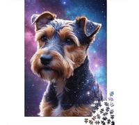 Jigsaw Puzzles for Teenager 500 Piece Art Space Dogs Jigsaw Puzzles for Adults Educational Game Challenge Toy 500 Pieces Wooden Puzzles for Adults 500pcs (52x38cm)