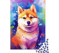 Jigsaw Puzzles for Teenager 500 Piece Colorful Art Corgi Jigsaw Puzzles for Adults Educational Game Challenge Toy 500 Pieces Wooden Puzzles for Adults 500pcs (52x38cm)