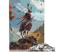 Jigsaw Puzzles for Teenager 500 Piece Deer Knight Jigsaw Puzzles for Adults Educational Game Challenge Toy 500 Pieces Wooden Puzzles for Adults 500pcs (52x38cm)