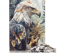 Jigsaw Puzzles for Teenager 500 Piece Eagle Abstract Jigsaw Puzzles for Adults Educational Game Challenge Toy 500 Pieces Wooden Puzzles for Adults 500pcs (52x38cm)