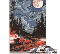 Jigsaw Puzzles for Teenager 500 Piece Hunting Car Jigsaw Puzzles for Adults Educational Game Challenge Toy 500 Pieces Wooden Puzzles for Adults 500pcs (52x38cm)