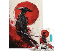 Jigsaw Puzzles for Teenagers 1000 A Warrior Holding A Sword Challenging To Complete A Work of Art Anti-Stress Toys Suitable for Ages 14 And Up (50x75cm)