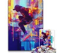 Jigsaw Puzzles for Teenagers 1000 Abstract Parkour But Fun And Humorous Birthday Gift for Ages 14 And over 38x52cm