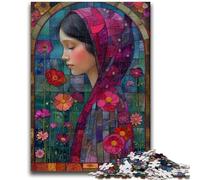 Jigsaw Puzzles for Teenagers 1000 Abstract Woman 1000 Pieces for Teenagers,Interesting Stress Reduction Parent-child Interaction (38x26cm)