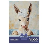 Jigsaw Puzzles for Teenagers 1000 Adorable Bathing Foal Puzzles for Adults Hands-on Game Stress Reliever Help The Brain Exercise 70x50cm/1000pcs