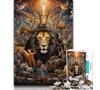 Jigsaw Puzzles for Teenagers 1000 African Animals Adult Jigsaw,Challenging Family Activity Games DIY Toy for Home Wall Decor Gifts (size 38x26cm)