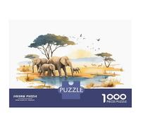 Jigsaw Puzzles for Teenagers 1000 African Safari Scene-1 Puzzle for Adults Toy Wall Decor Stress Reliever Help The Brain Exercise 38x26cm/1000pcs