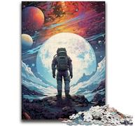Jigsaw Puzzles for Teenagers 1000 Alien Astronaut in Space for Age 14+ Brain Teaser Game Best Gift for Adults And Teenagers 50x75cm