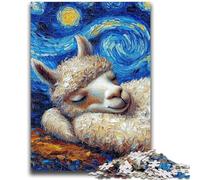 Jigsaw Puzzles for Teenagers 1000 Alpaca Night Sky Educational Toys Unique Home Decor And Gifts for And Age 14 Years Up 50x75cm