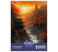 Jigsaw Puzzles for Teenagers 1000 Amazing Sunset The River Adult Puzzles Hands-on Game Pattern Assembly Deal As Gifts for The Whole Family 52x38cm/1000pcs