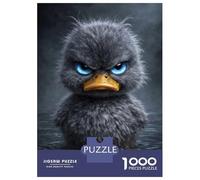 Jigsaw Puzzles for Teenagers 1000 Angry Duckling with Blue Eyes Puzzle for Adults Brain Teaser Game Analysis And Logic Stress Reduction Gifts 52x38cm/1000pcs