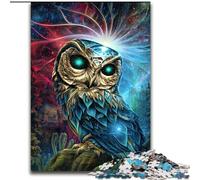 Jigsaw Puzzles for Teenagers 1000 Animal Fantasy Owl, Toy Intellectual Game Enhance Love between Couples for Ages 14+ (Size 26x38cm)