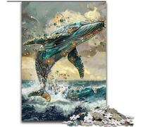 Jigsaw Puzzles for Teenagers 1000 Animal Whale Art, Learning Educational for Is Ideal As A Gift for The Whole Family (Size 26x38cm)