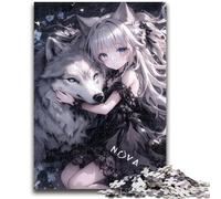 Jigsaw Puzzles for Teenagers 1000 Anime Demon Girl 1000 Piece Puzzle,Stress Reliever Staycation Kill Time Wishlist with Santa Claus (26x38cm)