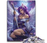 Jigsaw Puzzles for Teenagers 1000 Anime Fox Girl Challenging Game And Family Play Wall Decoration Unique Birthday And Xmas Gifts 26x38cm