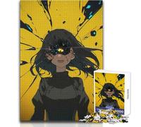 Jigsaw Puzzles for Teenagers 1000 Anime Girl with Shattered Eye Enjoyable Quiet Leisure Activity Premium Accurate Edge Craft Toy Size 38x52cm