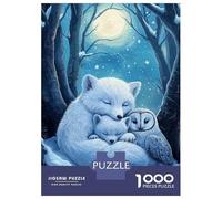 Jigsaw Puzzles for Teenagers 1000 Arctic Fox Family Jigsaws for Adults DIY Toys Analysis And Logic Help The Brain Exercise 70x50cm/1000pcs