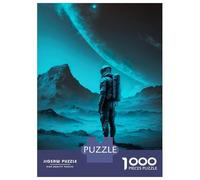 Jigsaw Puzzles for Teenagers 1000 Astronaut Moon Landing Adult Puzzles Hands-on Game Pattern Assembly Deal As Gifts for The Whole Family 52x38cm/1000pcs