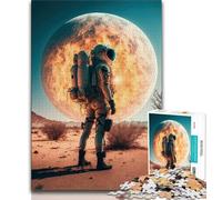 Jigsaw Puzzles for Teenagers 1000 Astronaut on New Planet Teenager Jigsaw,Educational Stress Relief Toy Gifts for Friends And Family (size 75x50cm)