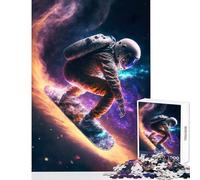 Jigsaw Puzzles for Teenagers 1000 Astronaut Space Snowboard Home Decoration Toys Birthday Gift Relaxing Games Artists Collection, Fine Art Size 50x75cm